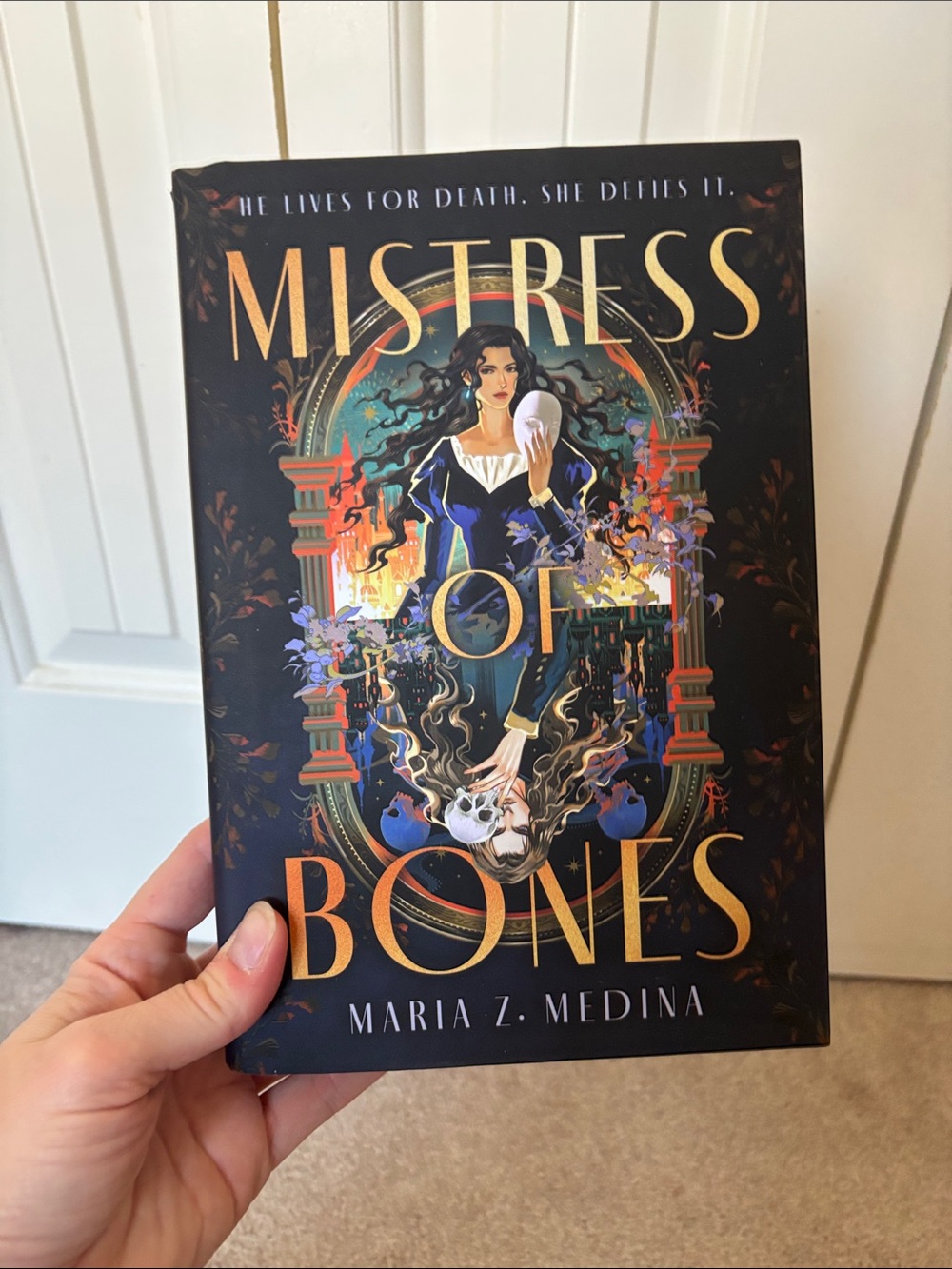 Mistress of Bones by Maria Z. Medina - Black & Gold Hardcover